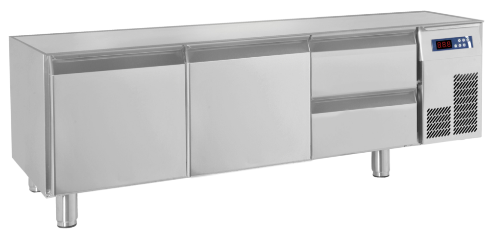 KBS Unterbau-Kühltisch 2 Türen, 2 Schubladen