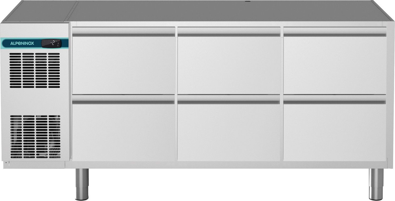 Alpeninox Kühltisch, 4 Abteile CLM 650 4-7011