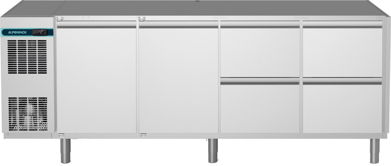 Alpeninox Kühltisch, 4 Abteile CLM 700 4-7031