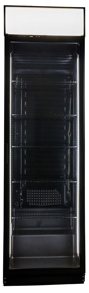 COOL-LINE Glastürkühlschrank CD 400 D schwarz