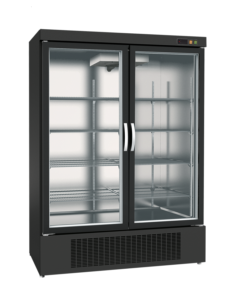 KBS Glastür-Tiefkühlschrank TKU 1200 G mit Drehtüren
