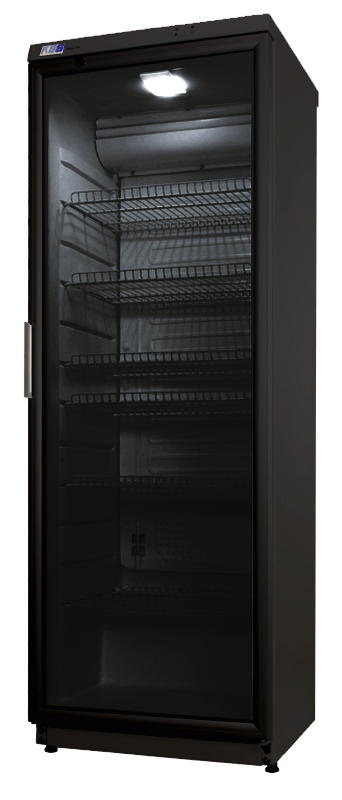KBS Glastürkühlschrank CD 350 schwarz mit Schloß