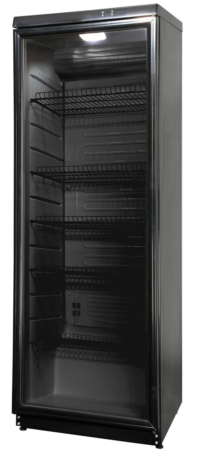COOL-LINE Glastürkühlschrank CD 350 LED BLACK