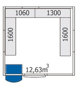 NordCap Kühlzellenregal Z-MB 260-290