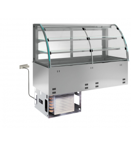 KBS Einbau-Kühlvitrine mit Kühlplatte E-EKVP 2A GN 3/1 - Selbstbedienung