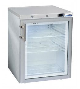 COOL-LINE Glastürkühlschrank KU 200 G INOX