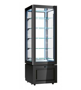 NordCap Panorama-Kühlvitrine LUXOR SLIM SCHWARZ