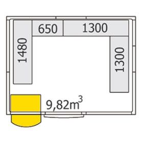 NordCap Kühlzellenregal Z-MB 260-230