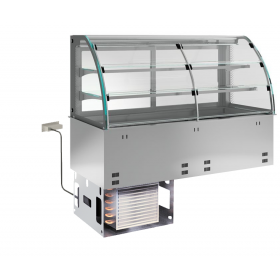KBS Einbau-Kühlvitrine mit Kühlplatte E-EKVP 2A GN 5/1 - Selbstbedienung