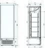 Iarp Glastür-Tiefkühlschrank GLEE 45wv2 Lite