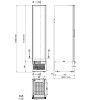 Iarp Glastür-Tiefkühlschrank GLEE X-Slim-NV