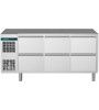 Alpeninox Kühltisch, 3 Abteile CLM 700 3-7051