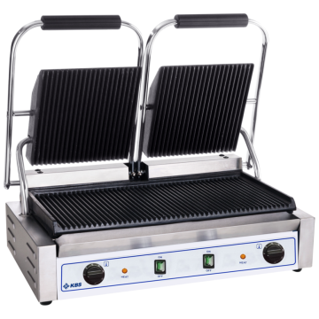 KBS Kontaktgrill 47x23 gerillt 2 Heizzonen