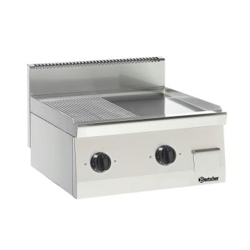 Bartscher Elektro-Griddleplatte 600, B600, 1/2-1/2
