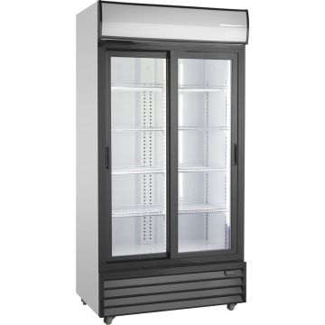 Esta Glasschiebetüren-Kühlschrank SD 1001 GL-LED