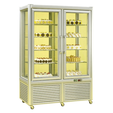 KBS Kuchenvitrine Prisma 800 TNV-PF silber