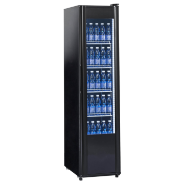 KBS Glastürkühlschrank 326 G Slim schwarz
