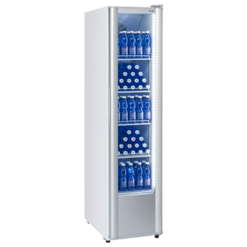 KBS Glastürkühlschrank 326 G Slim weiß