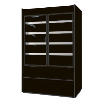 NordCap Wandkühlregal ALASKA 180 SLIM ENERGY DR BLACK