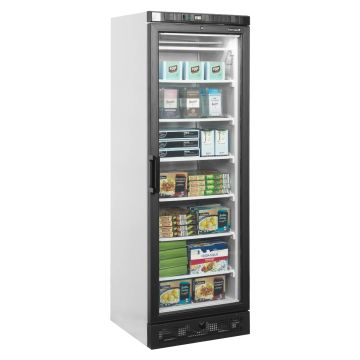 Tefcold Glastür-Tiefkühlschrank UFSC371G