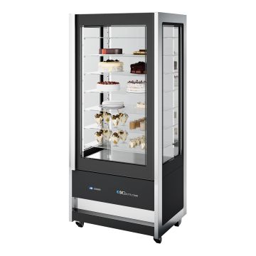 ISA Kuchenvitrine CRISTAL TOWER 930 RV TN BLACK