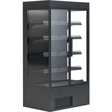 KBS Wandkühlregal Variant 132 Black Line mit Drehtüren