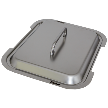 Rieber GN-Kochdeckel 1/3 Edelstahl - mit Griffaussparung