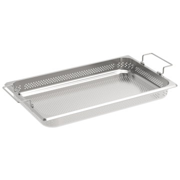 Rieber GN-Behälter 1/1 054 gelocht, zum Einsetzen - Klappgriff