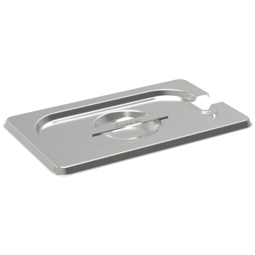 Rieber GN-Flachdeckel 1/9 - mit Löffelausschnitt