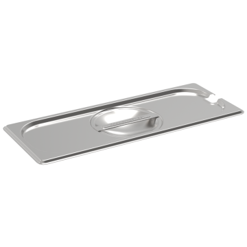 Rieber GN-Flachdeckel 2/8 - mit Löffelausschnitt