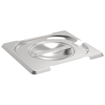 Rieber GN-Flachdeckel 1/6 - mit Löffelausschnitt & Griffausschnitt