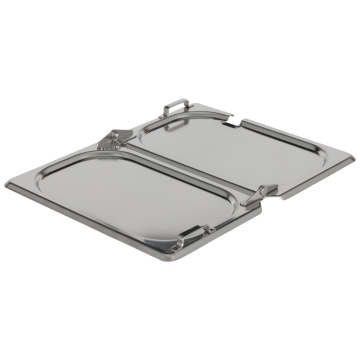 Rieber GN-Scharnier-Flachdeckel 1/2 - mit Löffelausschnitt