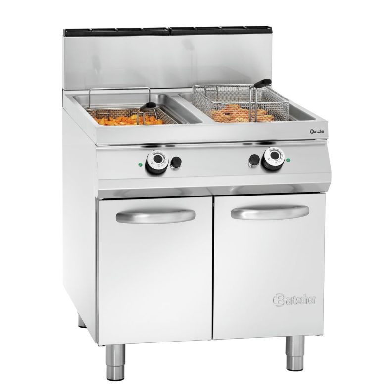 Bartscher Gas-Standfritteuse, 2 Becken