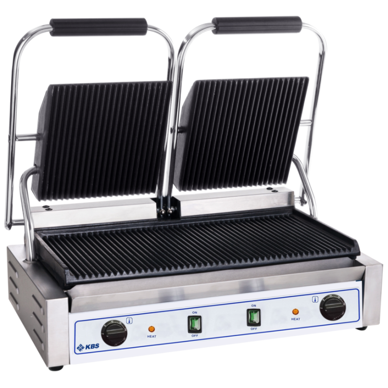 KBS Kontaktgrill 47x23 gerillt 2 Heizzonen