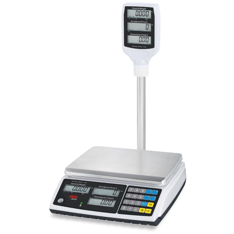 ADE Zweibereichs-Ladenwaage LW300T-15