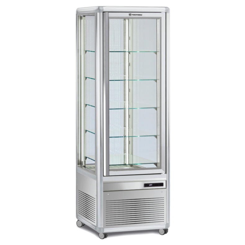 KBS Panoramavitrine Snelle 351 Q LED silber