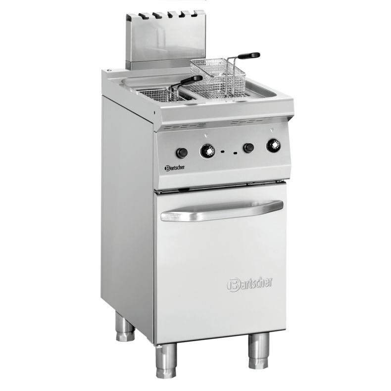 Bartscher Gas-Fritteuse 700, B400, 2x7L