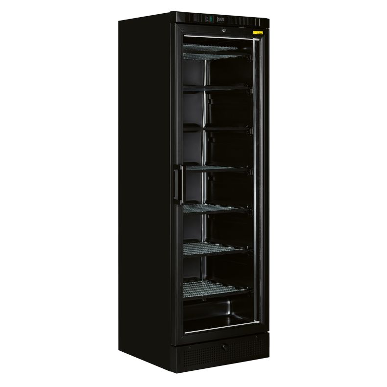 NordCap Glastür-Tiefkühlschrank TK 385 G BLACK