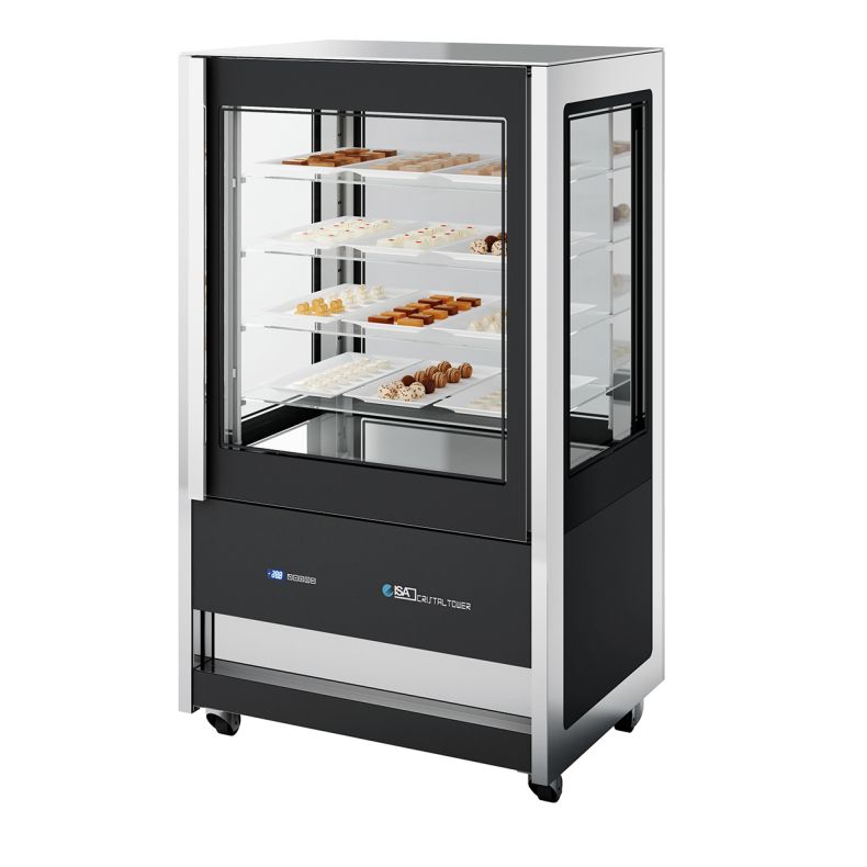 ISA Kuchenvitrine CRISTAL TOWER 930 LH RV TN BLACK