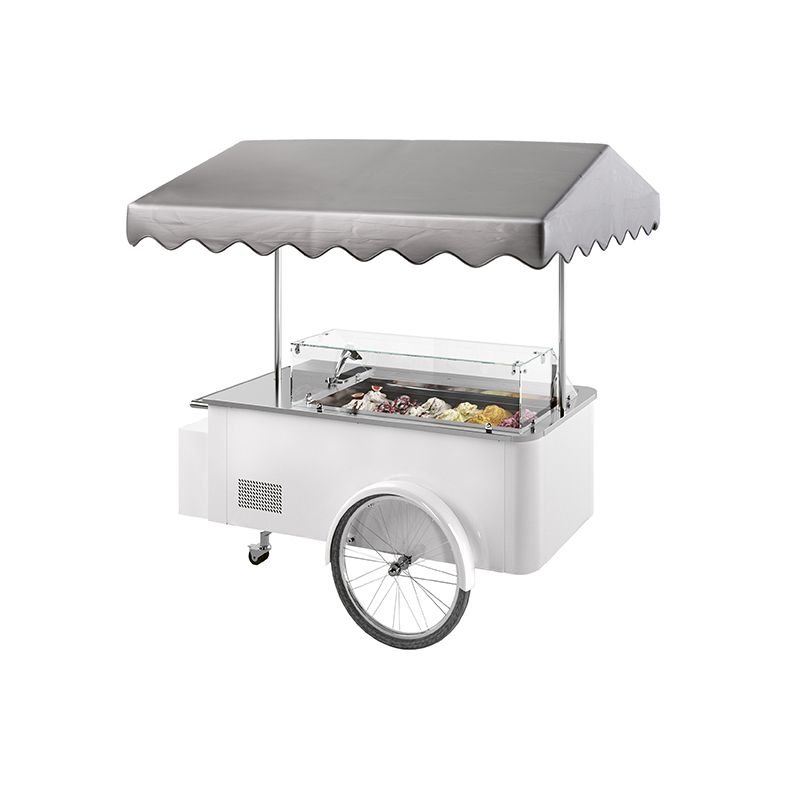 ISA Speiseeiswagen CARRETTINO WEISS