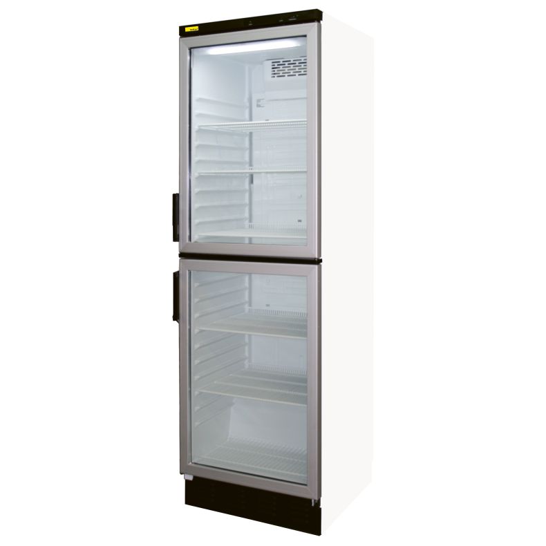 NordCap Glastürkühlschrank KU 407 2-G LED