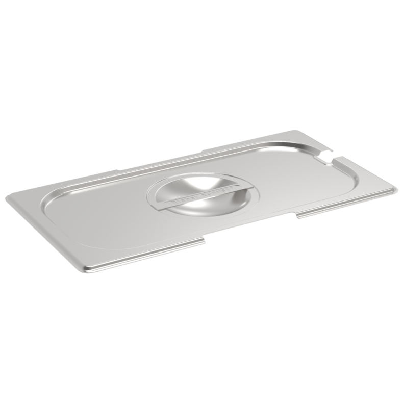 Rieber GN-Flachdeckel 1/3 - mit Löffelausschnitt & Griffausschnitt