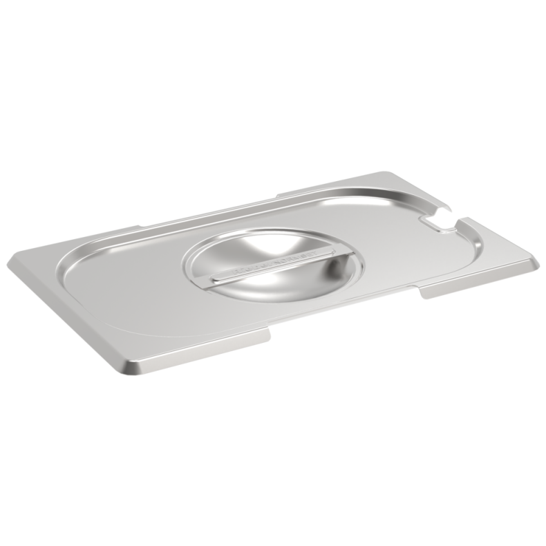 Rieber GN-Flachdeckel 1/4 - mit Löffelausschnitt & Griffausschnitt