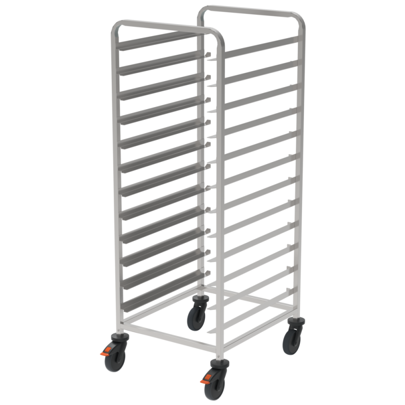 Rieber Tablettwagen GN 2/1 Abweiserrollen