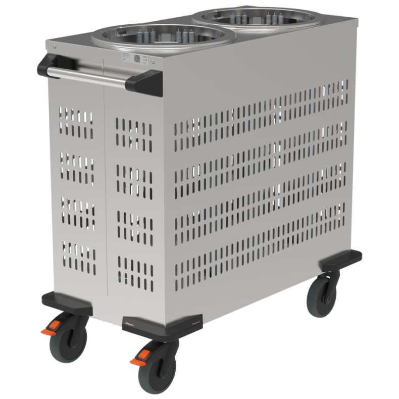 Rieber Tellerspender 2x - unbeheizt mit Lüftungsschlitzen