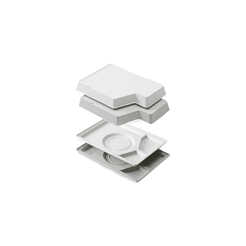 Rieber Thermotray-Set-Kompakttablett lichtgrau
