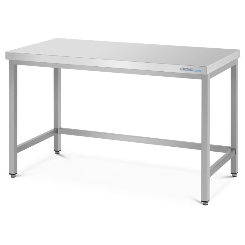 Chromonorm Edelstahl Arbeitstisch 700 OA offen