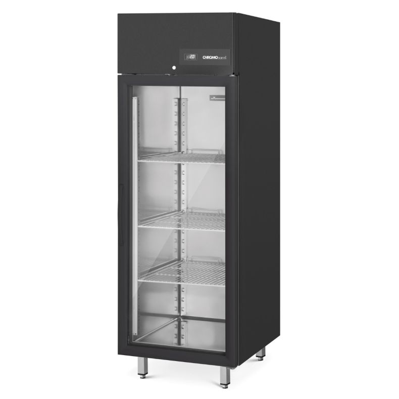 Chromonorm Glastürkühlschrank Star Black BR 650 GN 2/1
