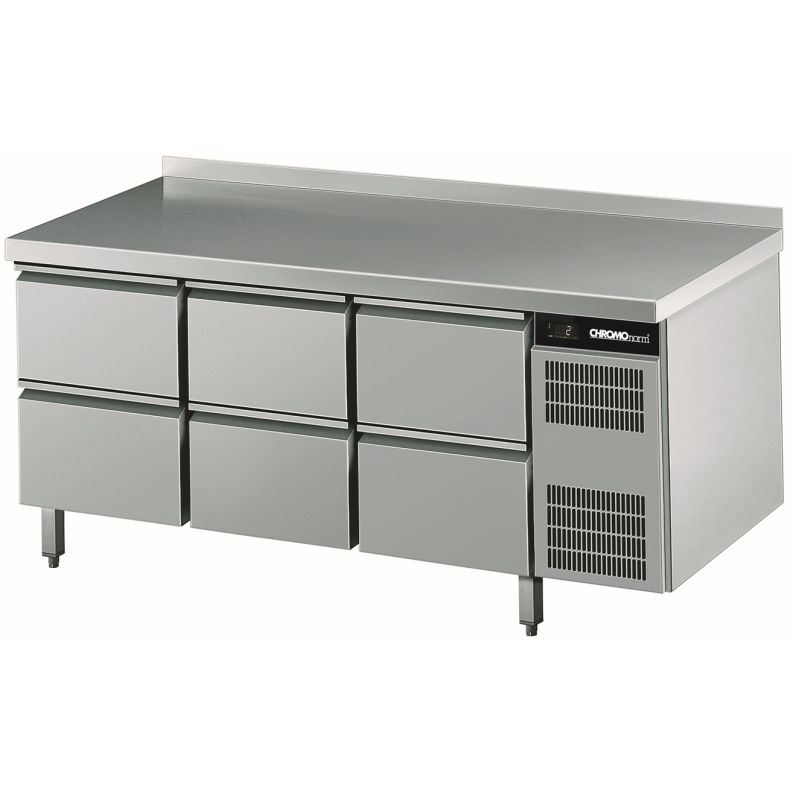 Chromonorm Kühltisch CNS, 6 Schubladen