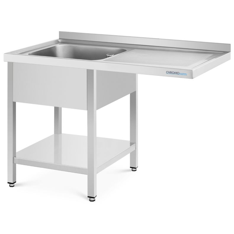 Chromonorm Spülcenter 1400x700 1 Becken links, Grundboden